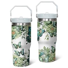 Green Butterfly 30oz Tumbler