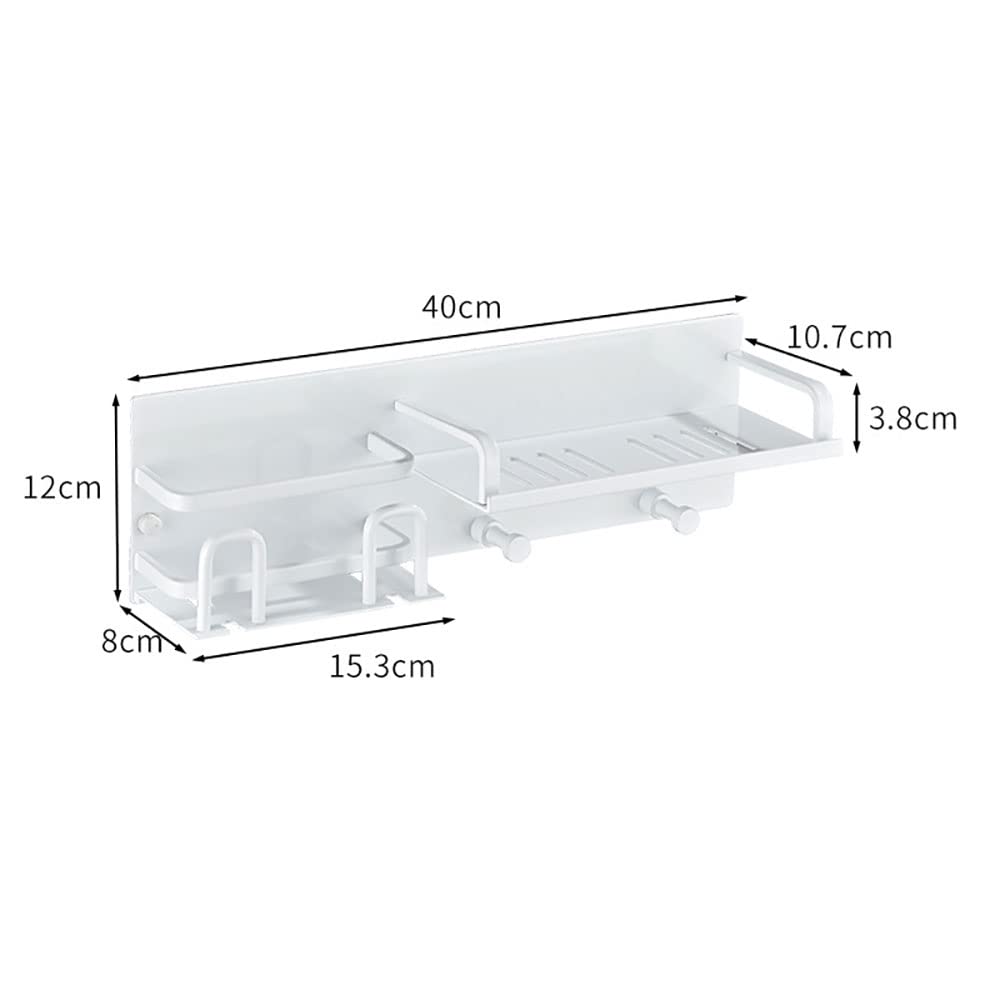 Soportes for cepillos de dientes Soporte for cepillos de dientes montado en la pared, soporte for vasos for enjuague bucal, maquinilla de afeitar, pasta de dientes, estante de almacenamiento de cosmét