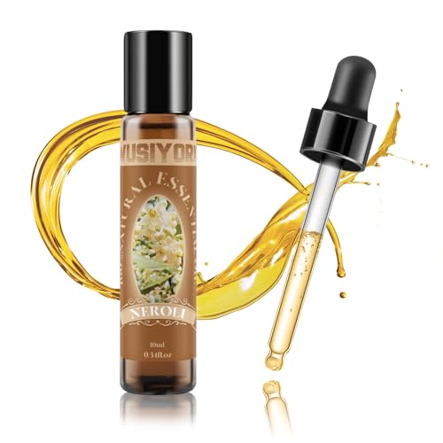 wusiyork Neroli Essential Oil 10ML - 100% Pure and Natural Therapeutic Grade Oils for Aromatherapy Diffuser - 0.34 Fl Oz/Neroli