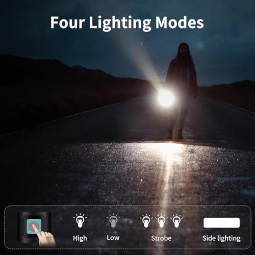 Image of Solar /Rechargeable Multi Function1500 Lumens LED Flashlight, with Emergency Strobe Light and 2000 Mah Battery, Emergency Power Supply and USB Charging Cable, Fast Charging (1PC)