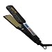 Flat Iron Hair Straightener Professional Nano-Titanium 449F 1.75 Inch Salon High Heat Anti Frizz LCD Dual Voltage BLACK XL CHERMEL