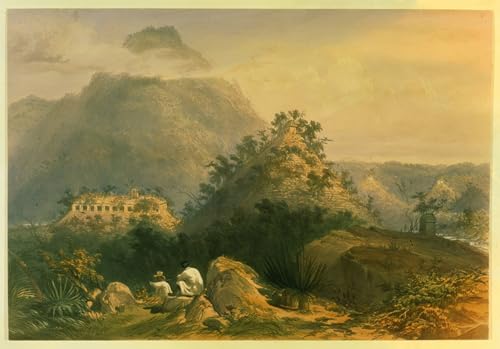 Toile paysage Palenque Frederick Catherwood - Décoration grand mur vide 60x90