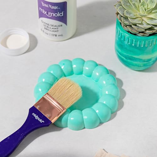 Brea Reese: Mix2Mold Glossy Sealer - 6 fl oz (178 ml) - Application Brush - for Resin-Ceramic Resin-EcoResin Craft Projects, Indoor/Outdoor Use Sealer by Brea Reese - Image 3