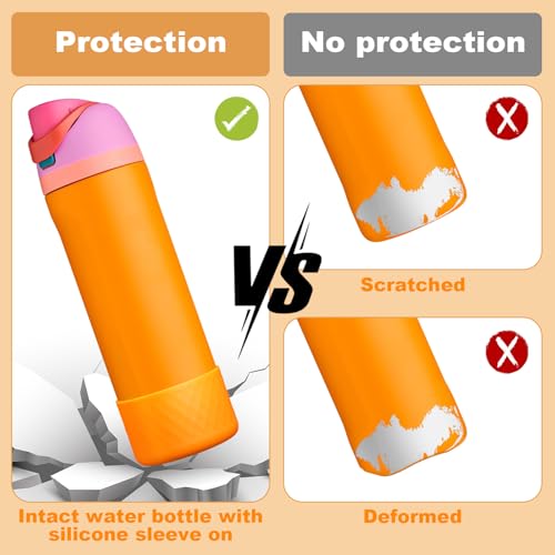 Silicone Boot for Owala Water Bottle 24 oz, Anti-Slip Protective Sleeve for FreeSip/Twist/Flip Stainless Steel Water Bottles Accessories