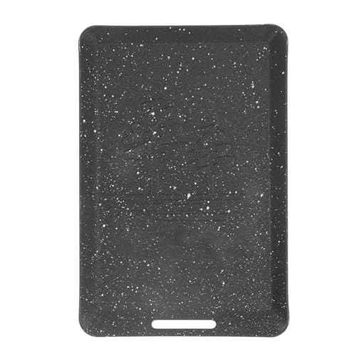 Denash Mini Compacta Sartén sin Palos para Acampar y Pescar, una Sartén Duradera de Parrilla para Actividades Al Aire Libre (BLACK)