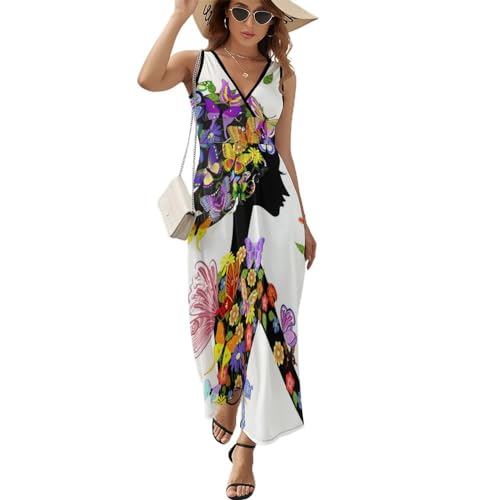 Robe de plage à fleurs et col V : la tenue longue idéale pour vos après-midis d'été