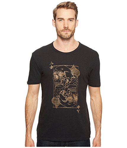 Lucky Brand Men's Ace Skulls Graphic Tee, Jet Black, X-Large