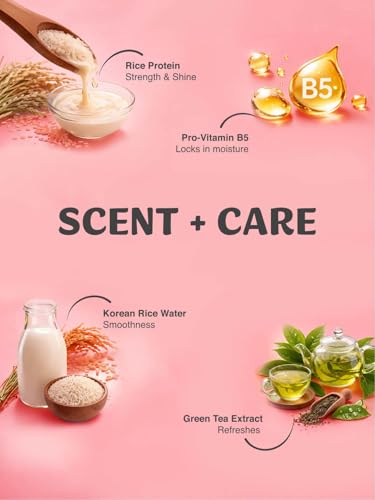 Image of Hair Drama Co. Hair & Body Mist Fragrance Gift Set for Women with Blush Rush Perfume, Scented Soy Wax Candle, Hair Accessory Claw Clips, Festive Hamper for Decor