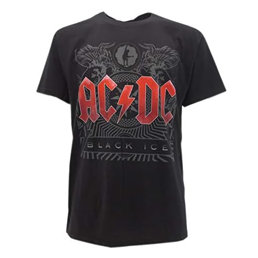 Camiseta AC DC Black Ice RACBI… - Negra 100% Algodón, Negro , Large