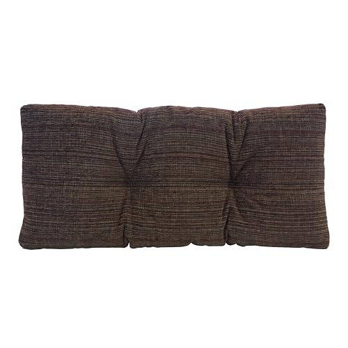 Klear Vu The Gripper Non-Slip Tufted Bench Cushion for Indoor Furniture, Assembled in USA, Entryway Storage, Bay Window, Corner Nook or Piano Seat, 30 Inches, Chenille Chocolate