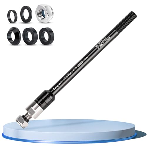 Znamhee Thru Axle Bicycle Trailer, M12 160-178 mm Thru Axle with Bicycle Axle Adapter, Bicycle Trailer Coupler, Bicycle Thru Axle Adapter for Trailer Towing Hitch (M12 x 1.5)