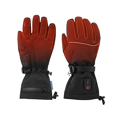 Beheizte Handschuhe,Wiederaufladbare Lithium Akku 7.4V 2200MAH Skifahren Fausthandschuhe Herren und Damen für Skifahren,Jagen,Angeln,Reiten,Radfahren,Camping, Wandern,Motorradfahren Handwärmer Cover