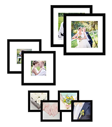 Americanflat Picture Frame in Black with Shatter Resistant Glass and Easel Stand - Various Dimension - //coolthings.us