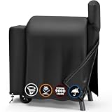 SHINESTAR Upgraded 900D Tear Resistant Oxford Grill Cover Compatible with Traeger Pro Series 575/22 Lil Tex Elite Eastwood & Z Grills 550B Wood Pellet Smoker, All Weather Pit Boss Grill Accessories
