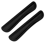 Tastatur-Handgelenkauflage, Handgelenkpolster für Tastatur, Memory-Schaumstoff, 2 Stück, schwarz