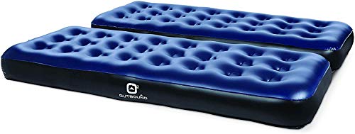 Outbound Twin Air Mattress | Portable Air-Bed Single Size | Inflatable Mattress Blow Up Bed for Camping | Repair Patch, (Single, 2 Pack) - Thumbnail 2