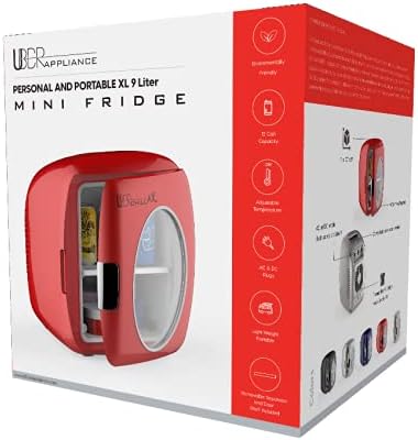 Uber Appliance UB-XL1-RED Mini Fridge, 9L