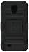 ShopNY Black Rugged Hybrid Heavy Duty Hard Case Cover Belt Clip Holster Kickstand for Samsung©Galaxy S4 SIV i9500 (Sprint, Verizon, T-Mobile, AT&T All Carriers)