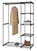 Whitmor Freestanding Portable Closet Organizer – Heavy Duty Black Steel Frame - Double Rod Wardrobe Cloths Storage With 5 Shelves & Shoe Rack for Home or Office – Size: 45-1/4 x 19-1/4 x 68”