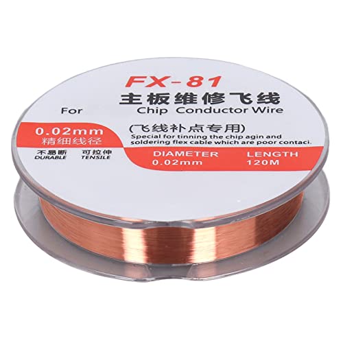 Enameled Wire, Wire Diameter, Suitable for Tinned Cables, Excellent Ductility, Especially for Motherboard Repair with Copper and ABS Material (FX-81)