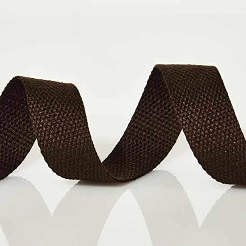 Trimz Cotton Webbing - Brown - 25mm x 5m - Image 3
