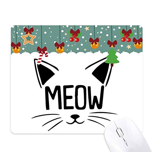 Alfombrilla de ratón con diseño de cabeza de gato Meow, alfombrilla gamer original y bonita