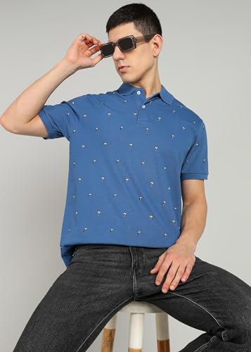 Image of Alan Jones Clothing Men's Cotton Regular Fit Polo T-Shirt