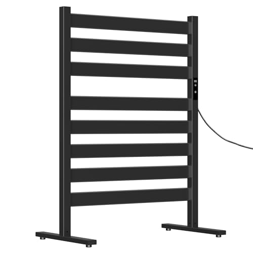Adjustable-Temperature 8-Bar Floor Towel Warmer
