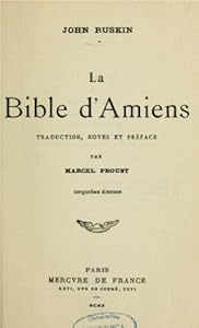 Book's Cover of La bible d'Amiens : traduction, notes et préface par Marcel Proust