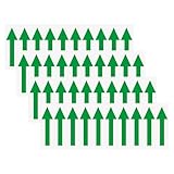 M METERXITY 4erPcs Pfeilaufkleber 2 x 1 Zoll/ 50 x 15 mm PVC wasserfeste selbstklebende Richtungspfeile abziehbare Bodenaufkleber für Wandmarkierungen/Straßenschilder [Grün]