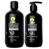 Frojus Shampoo & Conditioner – Hydrating Moisture Shampoo for Afro & Mixed‑Race, Natural Curly Hair; Detangles Coily & Curly Hair Shampoo, Defining Curls & Coils 400ml