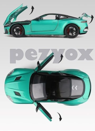 Image of 1:24 Alloy Die Cast Metal Car Scale Model Aston Martin Metal Diecast Car Pullback with Sound Light Toy Car for Kids Best Gifts Toys for Boys. (Green)