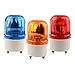 LTE-1101 LTE-1101J AC110V 220V Red Yellow Green Blue Rotating Warning Light Lamp Warning Light for Industrial(Green,DC 24V)