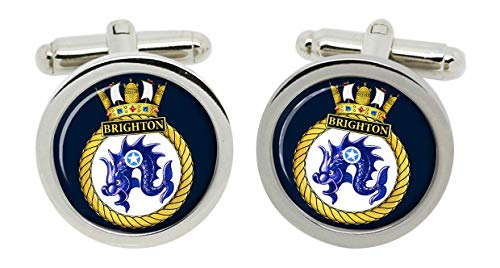 Gift Shop HMS Brighton, Royal Marine Boutons Manchette en Boîte