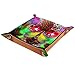 Valet Tray Rangement de bureau Plateau pliable en cuir Rangement de bijoux Programme de crâne psychédélique pour bureau, clé, bijoux