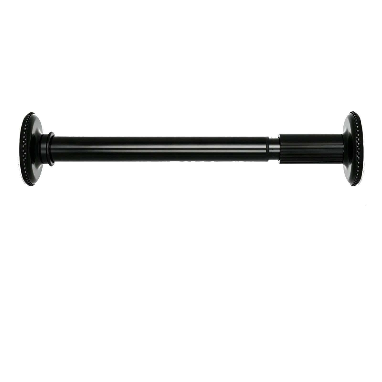 Tension Shower Curtain Rod, Tension Curtain Rods No Drill, Anti Slip, Easy to Install for Bathroom Window Kitchen Closet(Black,90-160cm/35-63in)