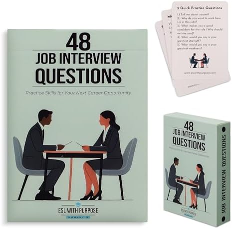 48 Job Interview Questions Cards - Practice Skills for Your Next ...