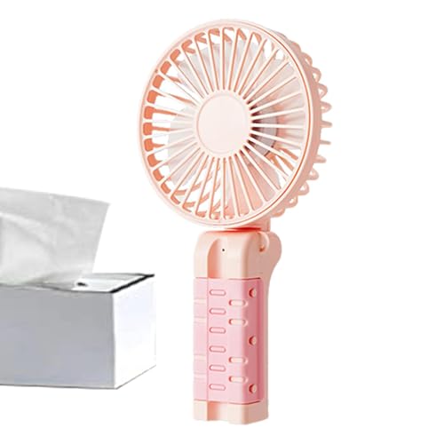 Clip portátil en el ventilador, pequeño ventilador con clip - Ventilador personal plegable ajustable - 3 velocidades portátiles Accesorios de enfriamiento de la mano del refrigerador para paraguas par