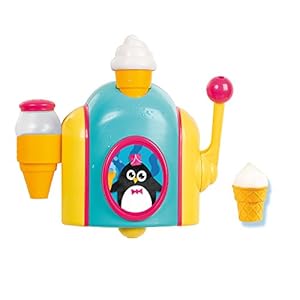 TOMY Toomies Foam Cone Factory Baby Bath Toy | Ice Cream Themed Bubble Making Toy | Kids Water Play Suitable For 18M and…