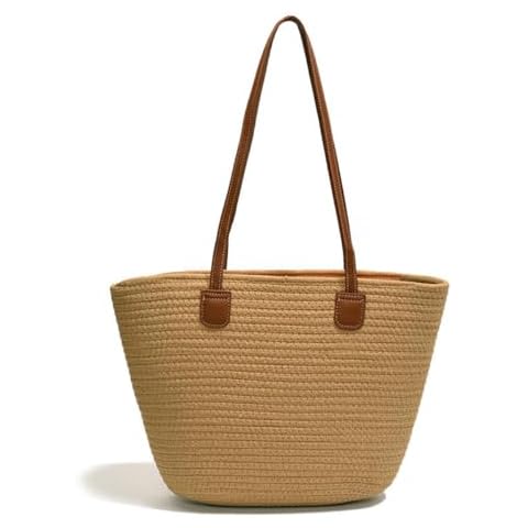Wsobue Large Straw Beach Tote Bag Cover