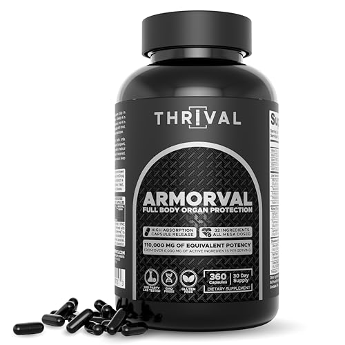 ARMORVAL Cycle Support, PCT | Most Stacked Organ Protector – Ultra-Potent Extracts with Milk Thistle 50:1, Astragalus 20:1, NACET & TUDCA | Liver, Kidney, Heart & More | 360 Caps