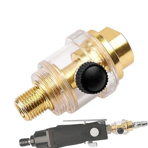Oliatore in linea per compressore d'aria - Lubrificatore pneumatico automatico da 1/4 pollici per compressione 'aria | Accessori pneumatici per pneumatici, chiavi pneumatiche e levigatrici