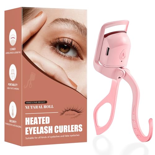 Heated Eyelash Curler Fast Heat Up in 5s - C-Shaped Rechargeable Electric Eyelash Curler