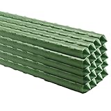 【Oberflächendesign von Pfähl】 Jeder gartenpfahl hast rutschfest spornt design an mit grüner farbe, welches ist gut für pflanzentraining und junge kletterpflanzen zu griff.