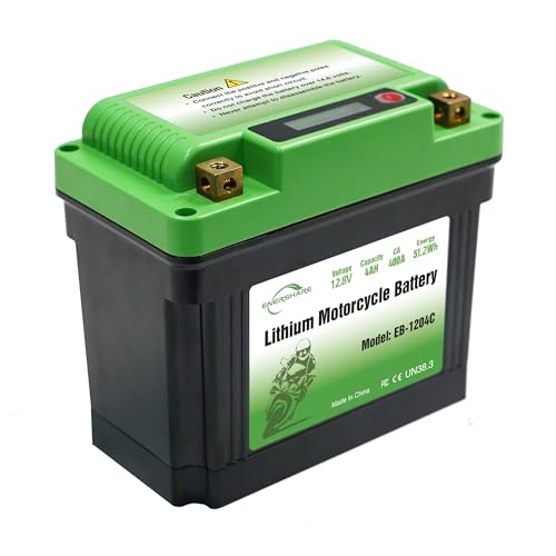 Image of Lithium Motorcycle Battery,400A 110cca Lightweight 12.8V 4AH Powersport Battery,for Motorcycle,ATV,UTV,PWC,Scooter,Jet Ski,Quad,4 Wheeler,Lawn Mower,Tractor,Scooter