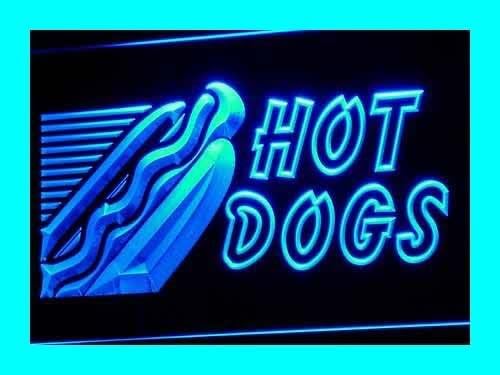 ADVPRO i083-b Open Hot Dogs Cafe Shop NR Neon Light Signs