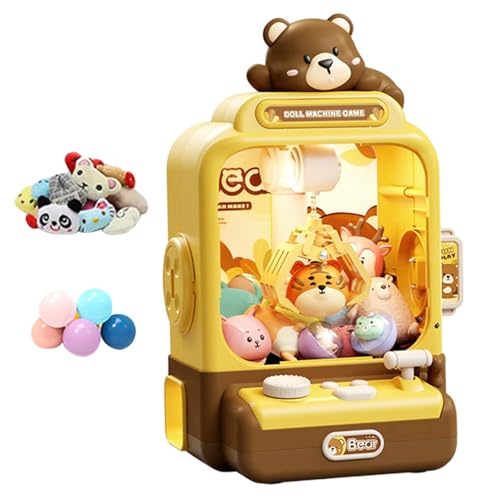 Mini machine à griffes à batterie avec 10 poupées et 10 jouets inclus