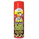 1 Pack Mega Slime Licker Size 3 Oz. - Sour Rolling Liquid Candy - Strawberry Flavor TikTok Challenge