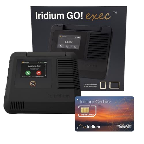 Image of Iridium GO! Exec Satellite WiFi Hotspot Terminal with Fixed Installation Kit - Global Connectivity | Voice, Messaging, Data | Durable