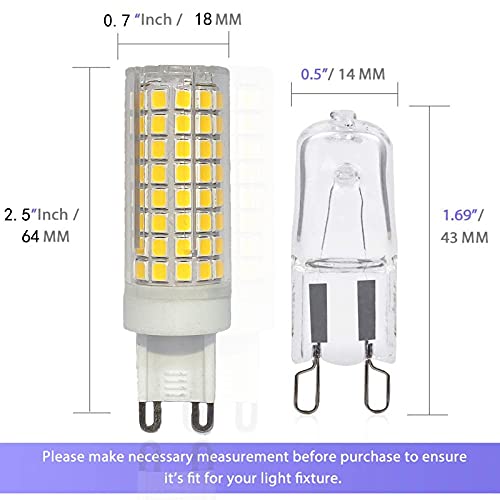 JUTHREE Lampadine LED G9 10W Equivalente 100W